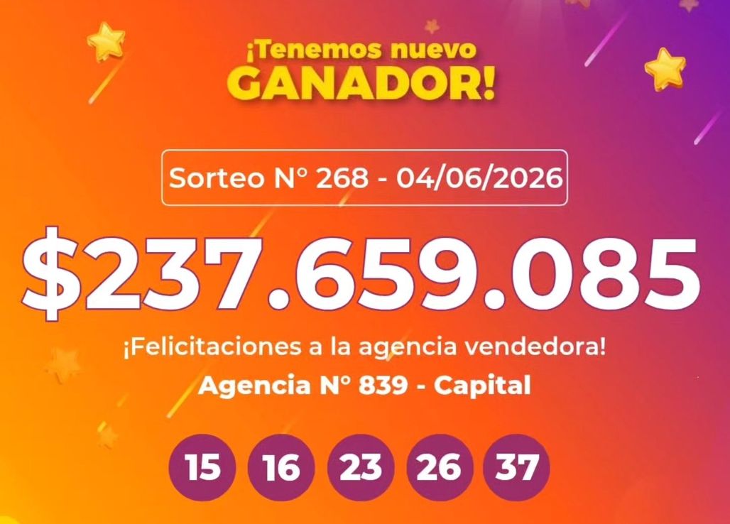 Un nuevo millonario en Corrientes: un apostador capitalino ganó más de $237 millones en la Poceada