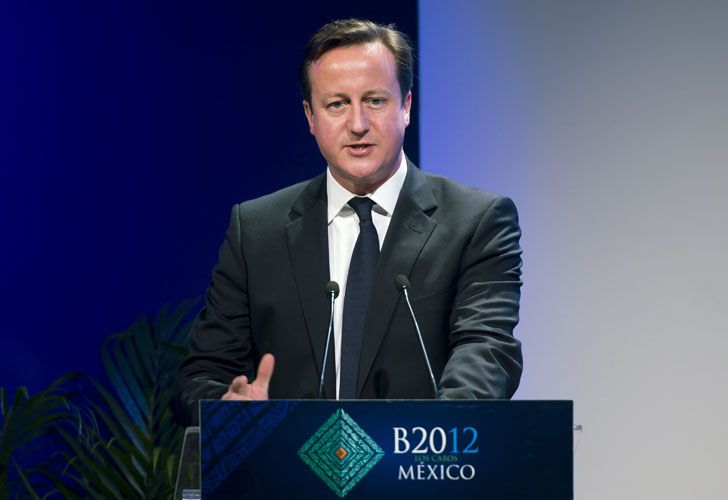 El primer ministro británico, duro con Argentina