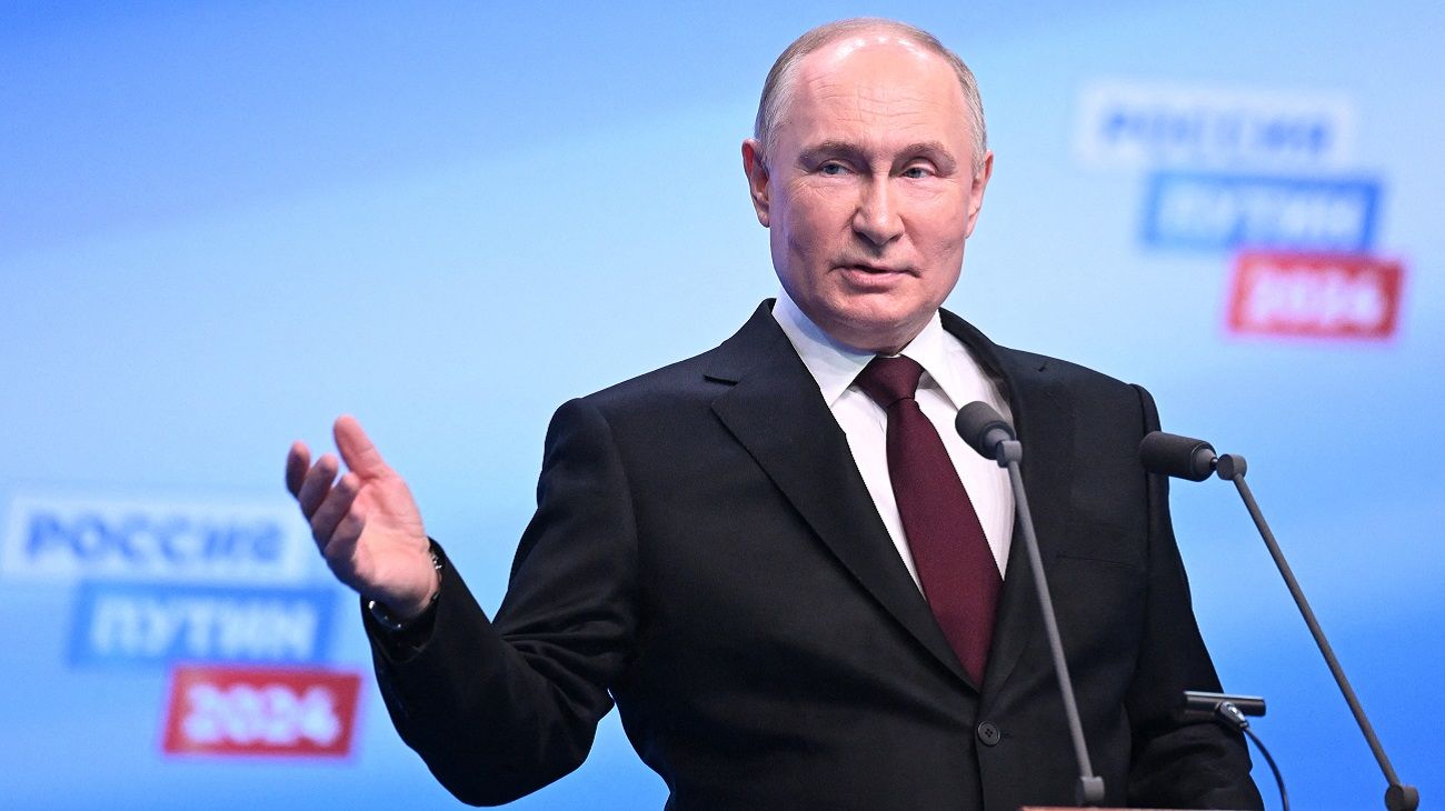 Tras alcanzar su quinto mandato con el 87% de los votos, Vladimir Putin dijo que Rusia no se dejará "intimidar" ni "aplastar"