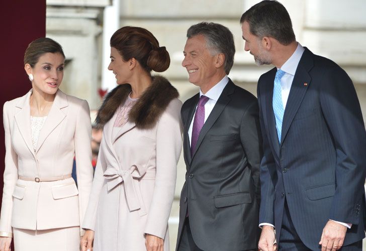 El Rey de España recibió a Macri en el Palacio Real