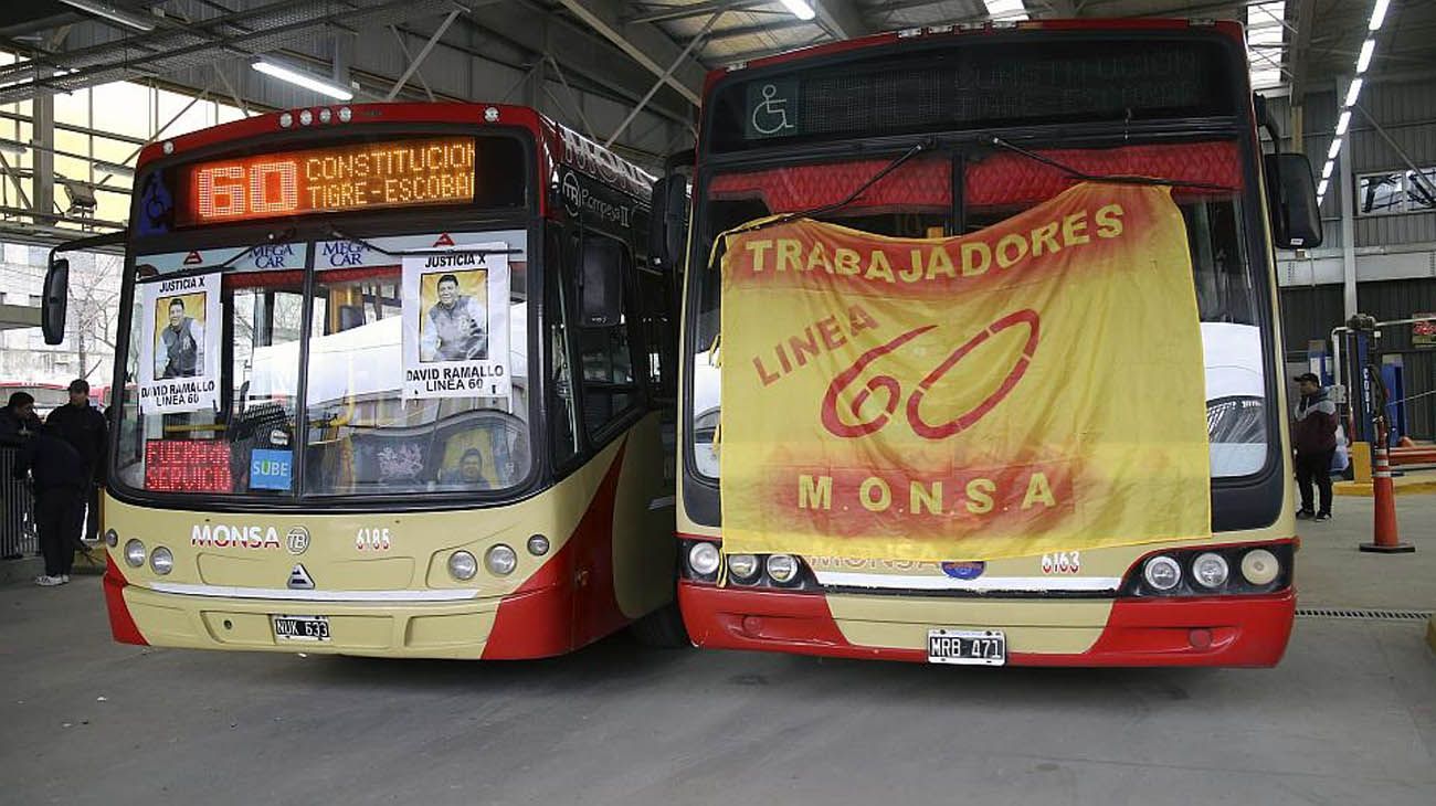 Lanzan sorpresivo paro en la línea 60 de colectivos