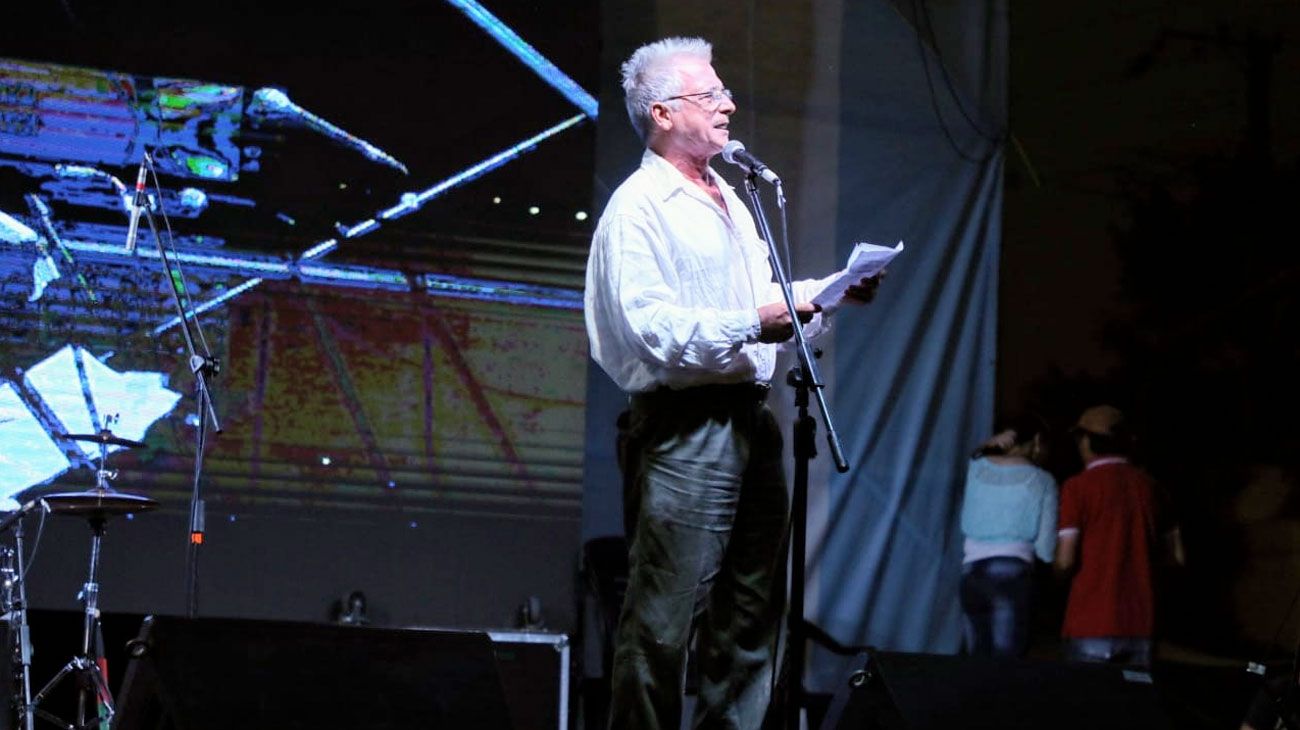 Gerardo Romano imitó a Perón en un acto kirchnerista de apoyo a Maduro