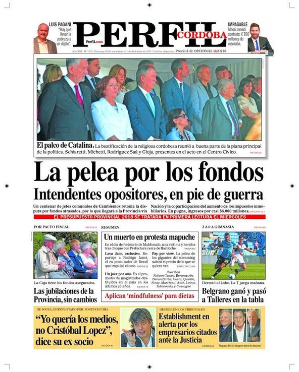 Los temas del Perfil Córdoba de hoy