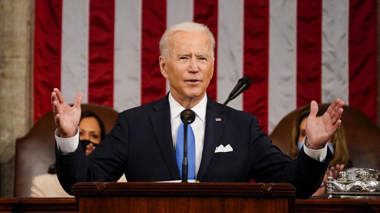 El primer discurso de Joe Biden ante el Congreso, a 100 días de su asunción