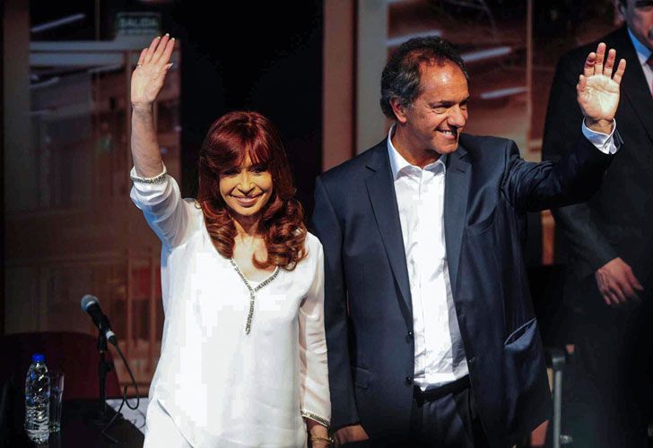 Junto a Scioli, Cristina comparó a Macri con De la Rúa