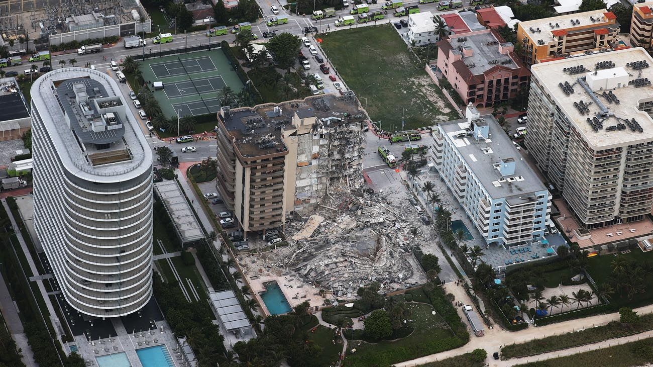 Derrumbe en Miami: afirman que "todavía no hay un motivo claro para saber qué pasó"
