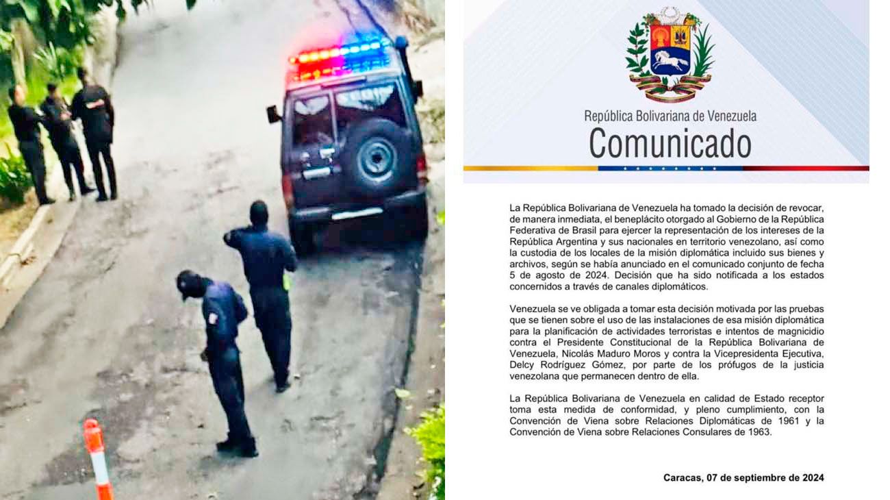 Temen que el chavismo invada la embajada argentina en Caracas