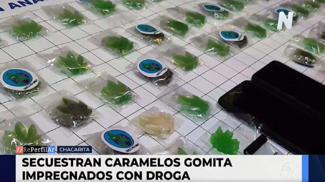 Chacarita: secuestran caramelos gomitas impregnadas con droga