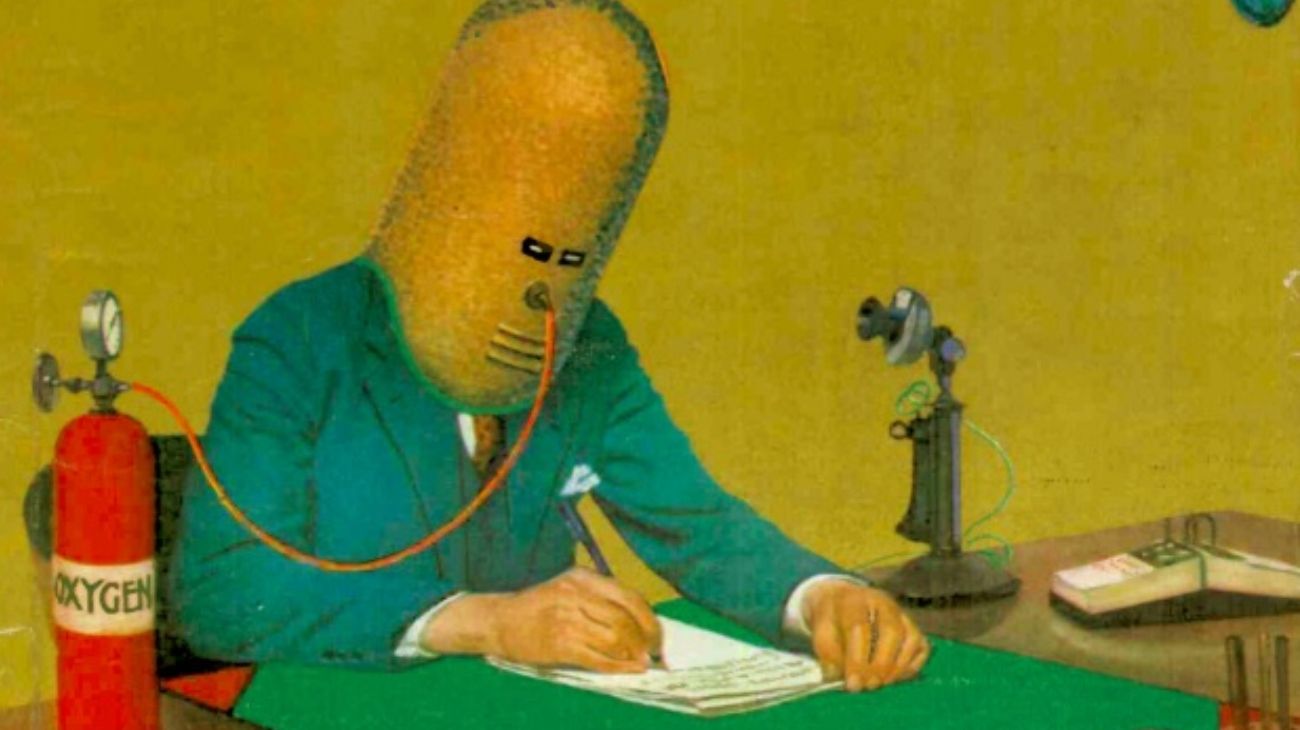 El "Isolator": la historia de la perturbadora escafandra para trabajar aislado del mundo