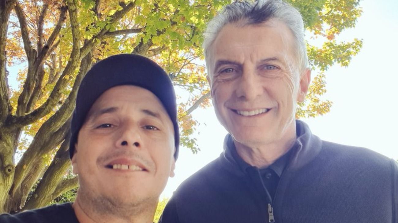 Mauricio Macri se sacó una foto con El Dipy y hasta almorzaron juntos