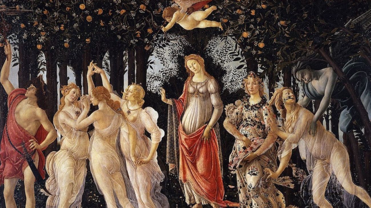Protesta en Florencia frente a "La Primavera" de Botticelli