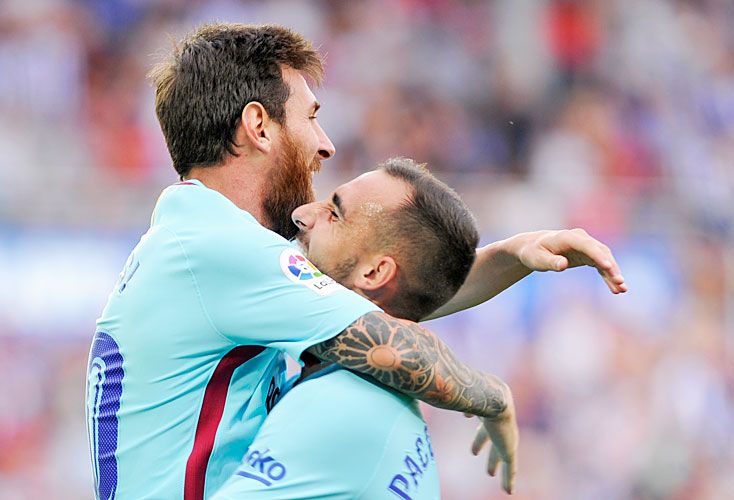 Messi volvió a ser feliz