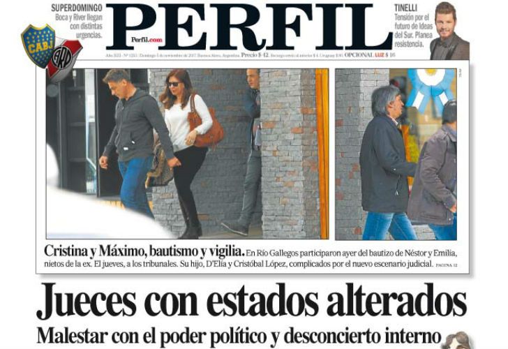 La tapa de Diario Perfil de este domingo