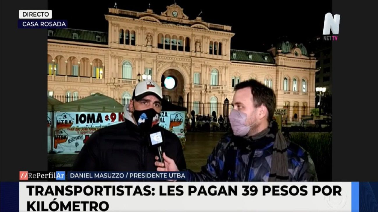 Acampe de UTBA en Casa Rosada: "No están pudiendo responder nuestras demandas"