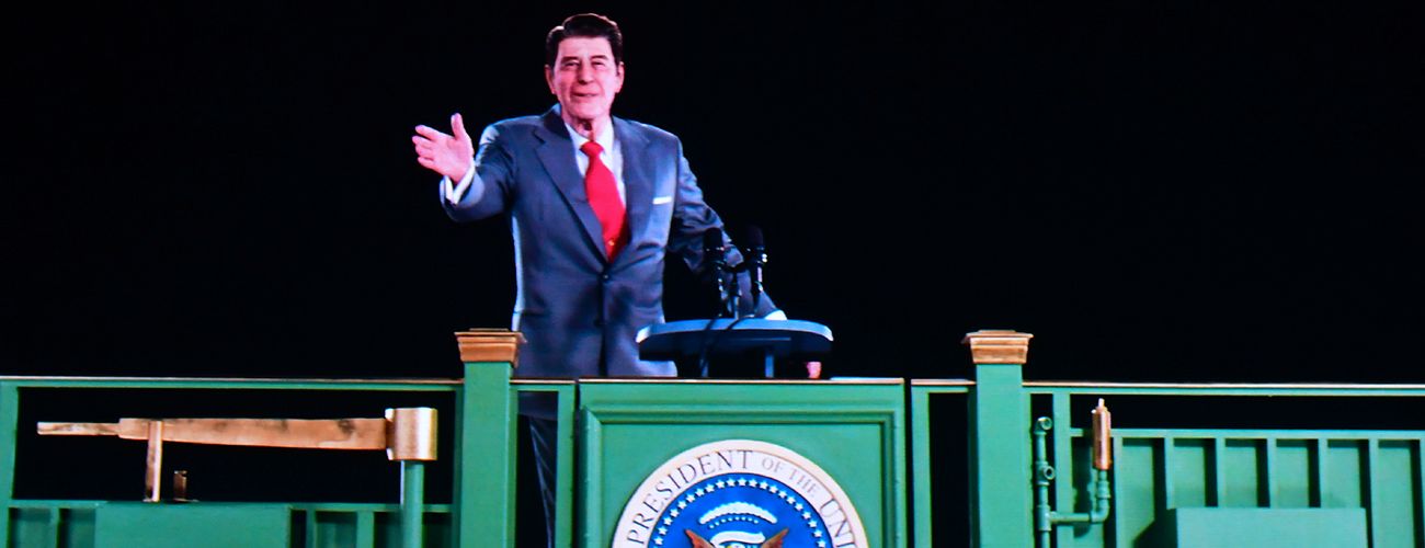 Un holograma "vuelve a la vida" a Ronald Reagan en museo estadounidense