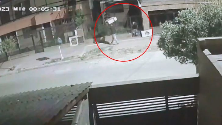 Video: robaron en una casa y se llevaron caminando el termotanque y un inodoro