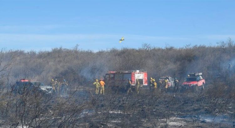 Córdoba: los incendios quemaron un tercio de la reserva militar de La Calera