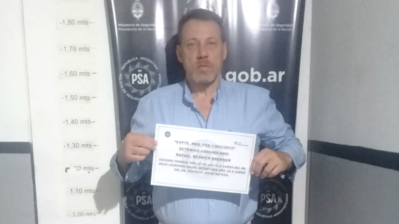 La AFIP suspendió sin goce de sueldo al detenido Rafael Resnick Brenner