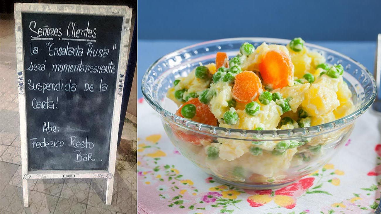 Córdoba: un restaurante eliminó la "ensalada rusa" en rechazo a la guerra en Ucrania