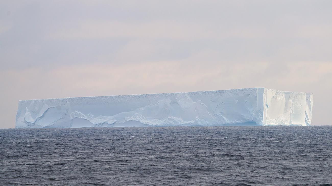Gigantesco iceberg, a punto de impactar contra las Islas Georgias del Sur