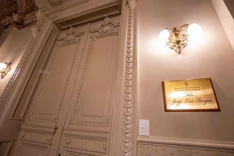Se presentó la renovación del Espacio Borges en el edificio histórico de la Biblioteca Nacional
