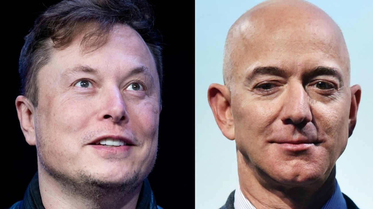 Elon Musk y Jeff Bezos desatan una "batalla espacial" por sus proyectos satelitales