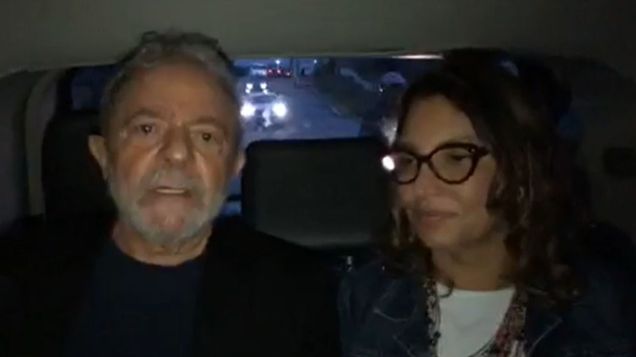 Video | El mensaje que grabó Lula al salir de la cárcel junto a su novia Janja