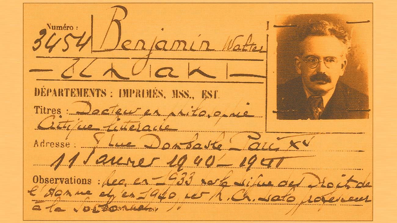Walter Benjamin y el destino de una época