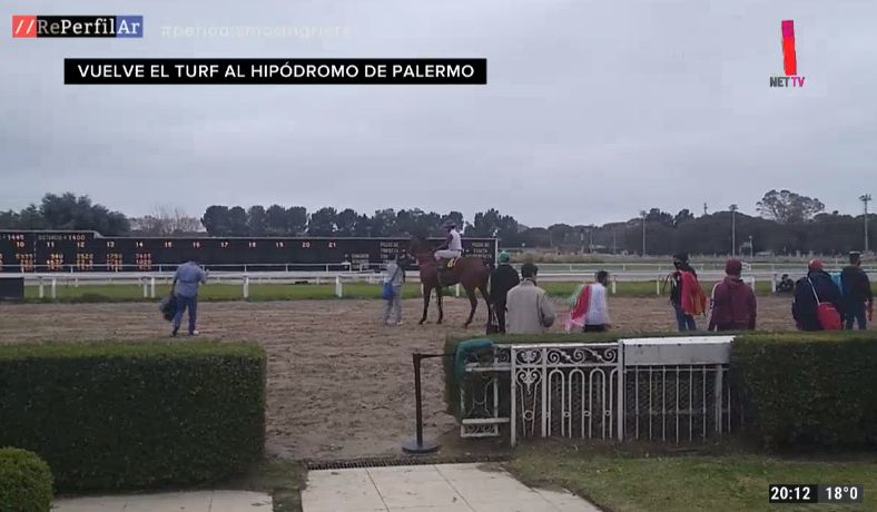 Sin público y con apuestas virtuales volvió el turf al Hipódromo de Palermo