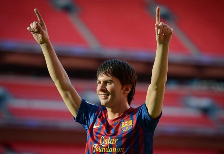 La estatua de cera de Messi