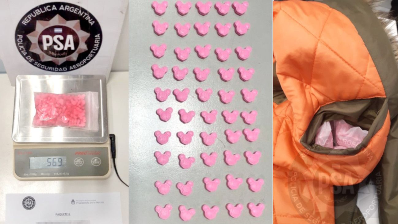 Droga en Aeroparque: detienen a un pasajero con pastillas de éxtasis hasta en los calzoncillos