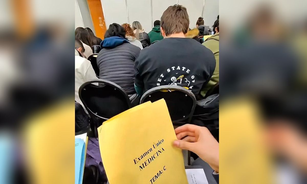 Hecho con lentes para filmar: difunden un nuevo video del supuesto fraude en el examen de residencias médicas