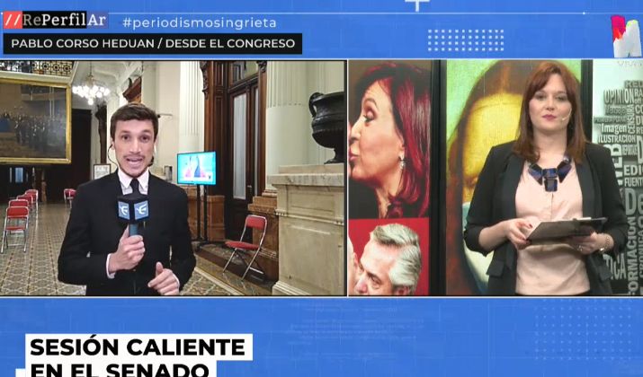 Sesión caliente en el Senado: RePerfilAr estuvo ahí