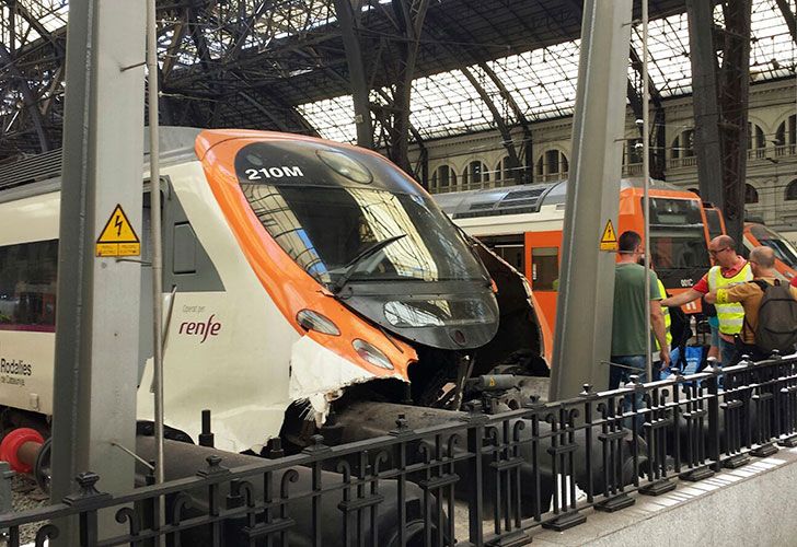 Accidente de tren en Barcelona deja 54 heridos