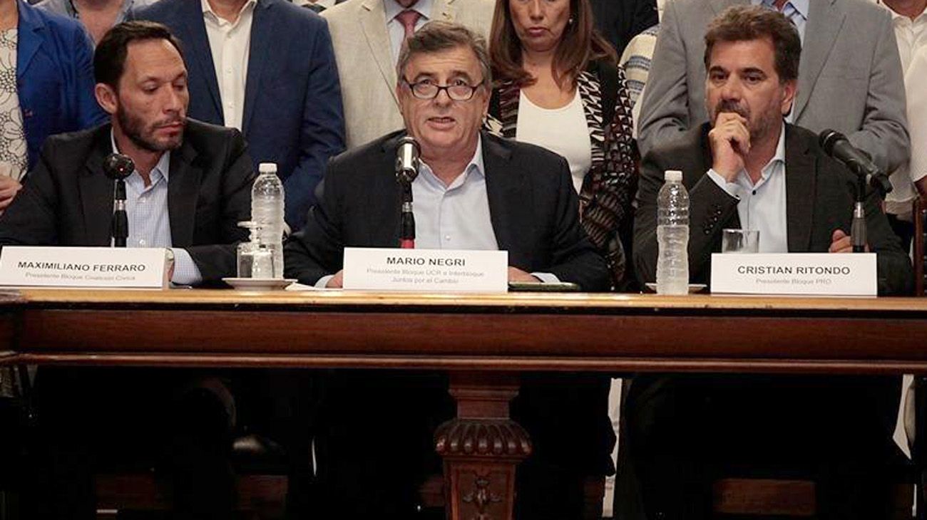 Cada bloque de Juntos por el Cambio definirá cuánto donan de sus dietas