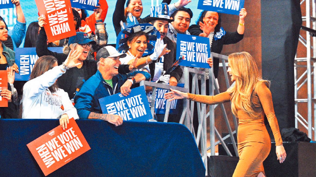 Jennifer Lopez pasó de las redes a la acción y se sumó a la campaña de Kamala