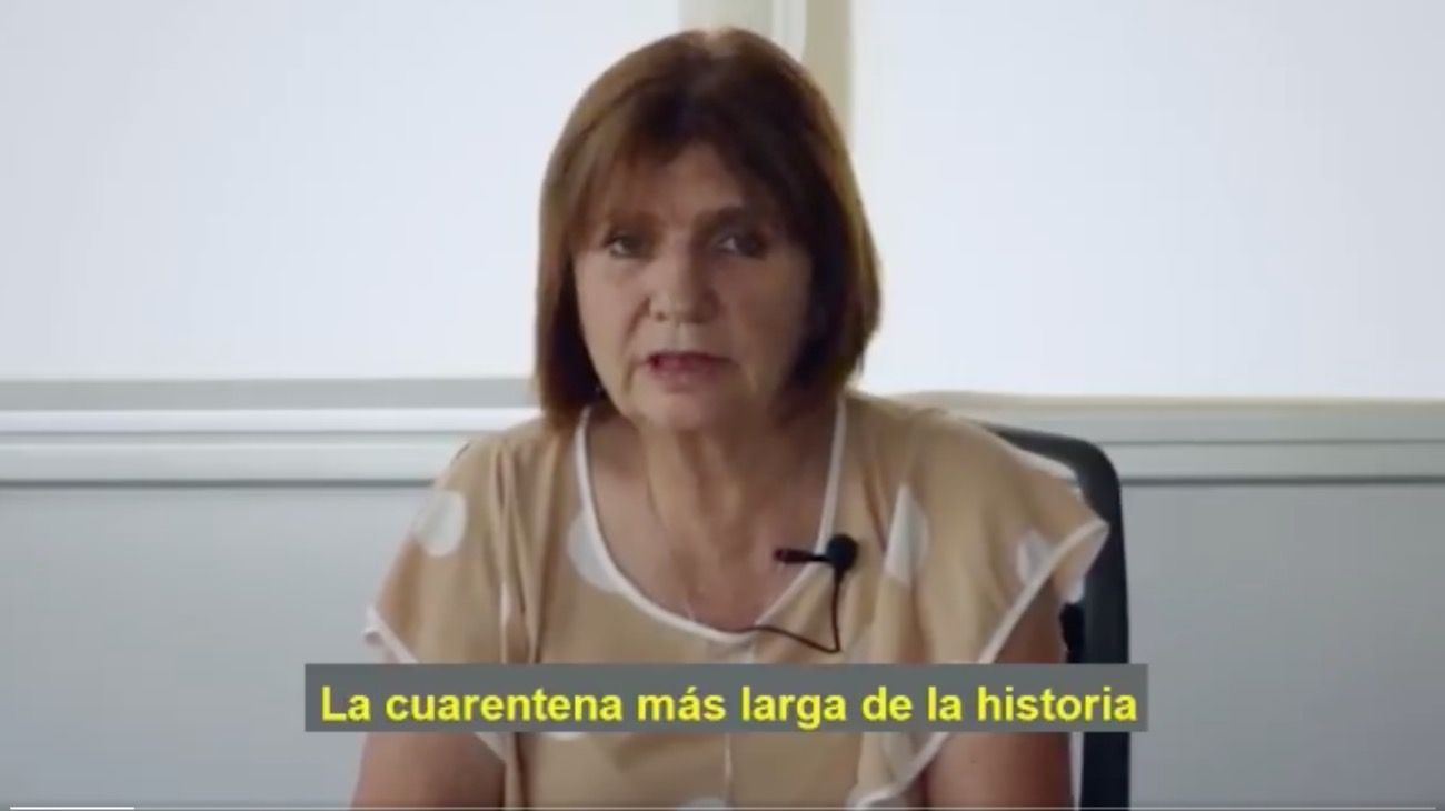 Bullrich, contra el Gobierno: "Usaron la cuarentena para liberar presos de la corrupción"