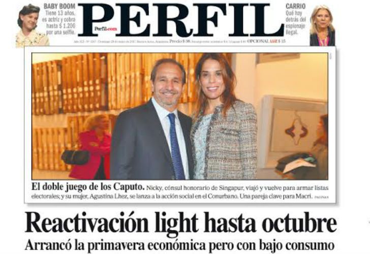 La tapa del domingo de Diario PERFIL