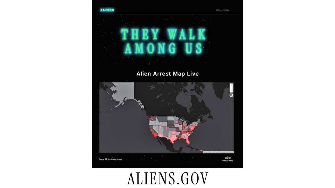 La Casa Blanca lanza un sitio que compara migrantes con ‘aliens’