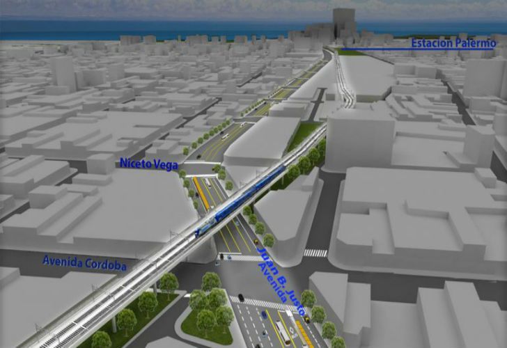 Rediseñarán el cruce de Juan B. Justo y Córdoba para elevar las vías del san Martín
