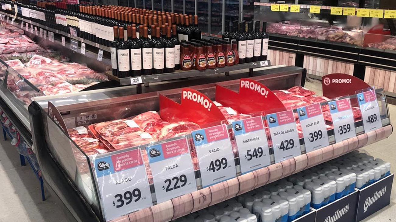 Cadenas de supermercados avanzaron con los precios máximos en las carnes