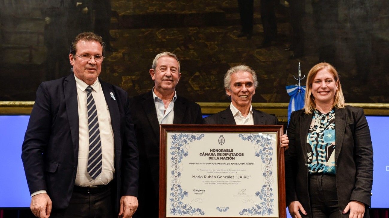 La Cámara de Diputados reconoció a Jairo como personalidad destacada de la cultura