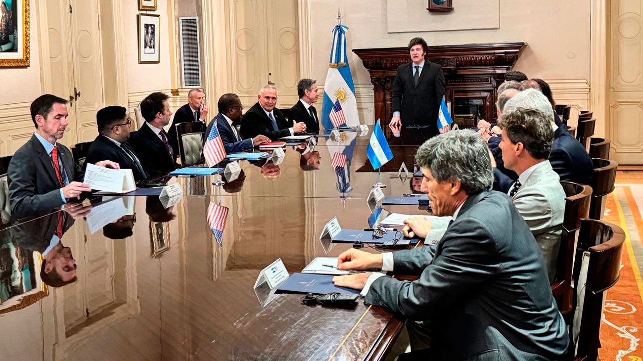 Milei recibió a Blinken y sumó otro gesto positivo de EE.UU.