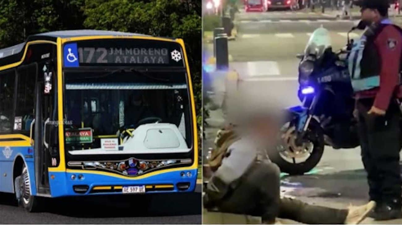 Apuñalaron a un inspector de la línea 17 cerca del Obelisco: hay un detenido