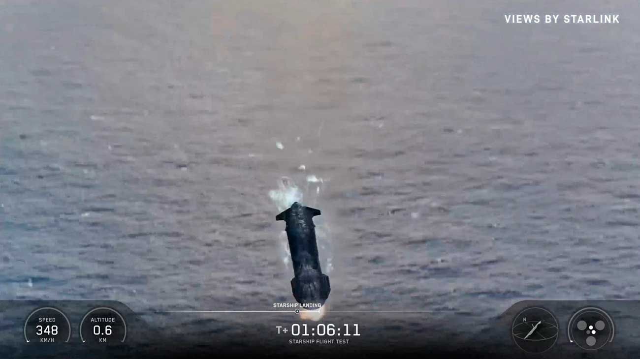 Prueba histórica de SpaceX: Starship 12 completó su vuelo al espacio y estalló de forma planificada en el océano