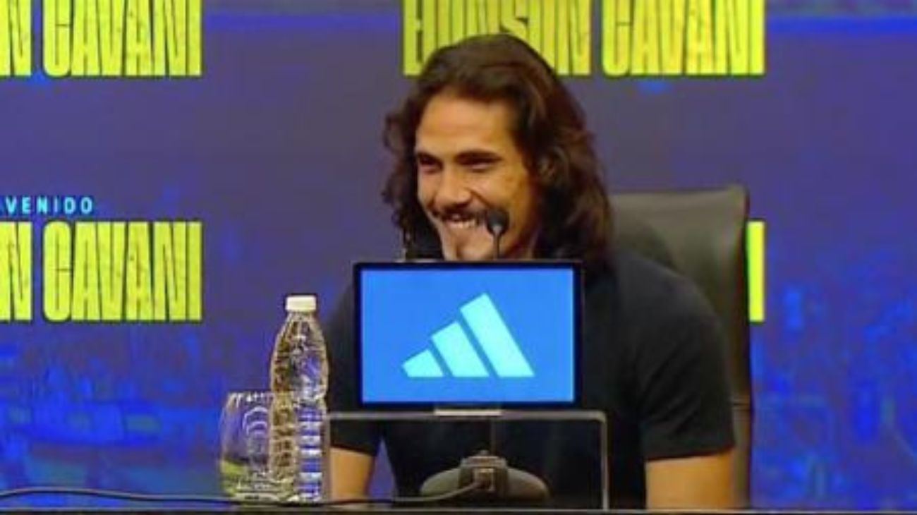 Edinson Cavani fue presentado en Boca