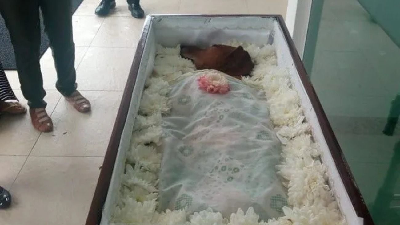 Velaron al perro en un ataúd y desataron un debate en las redes