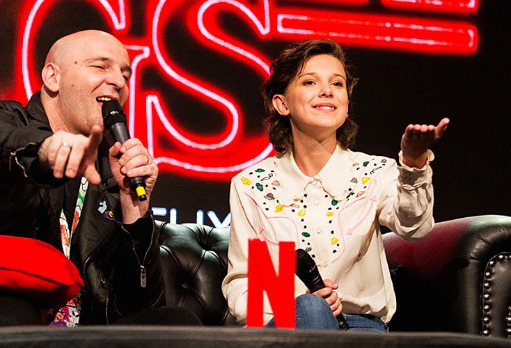 La actriz Millie Bobby Brown pasó por Argentina como una estrella de rock
