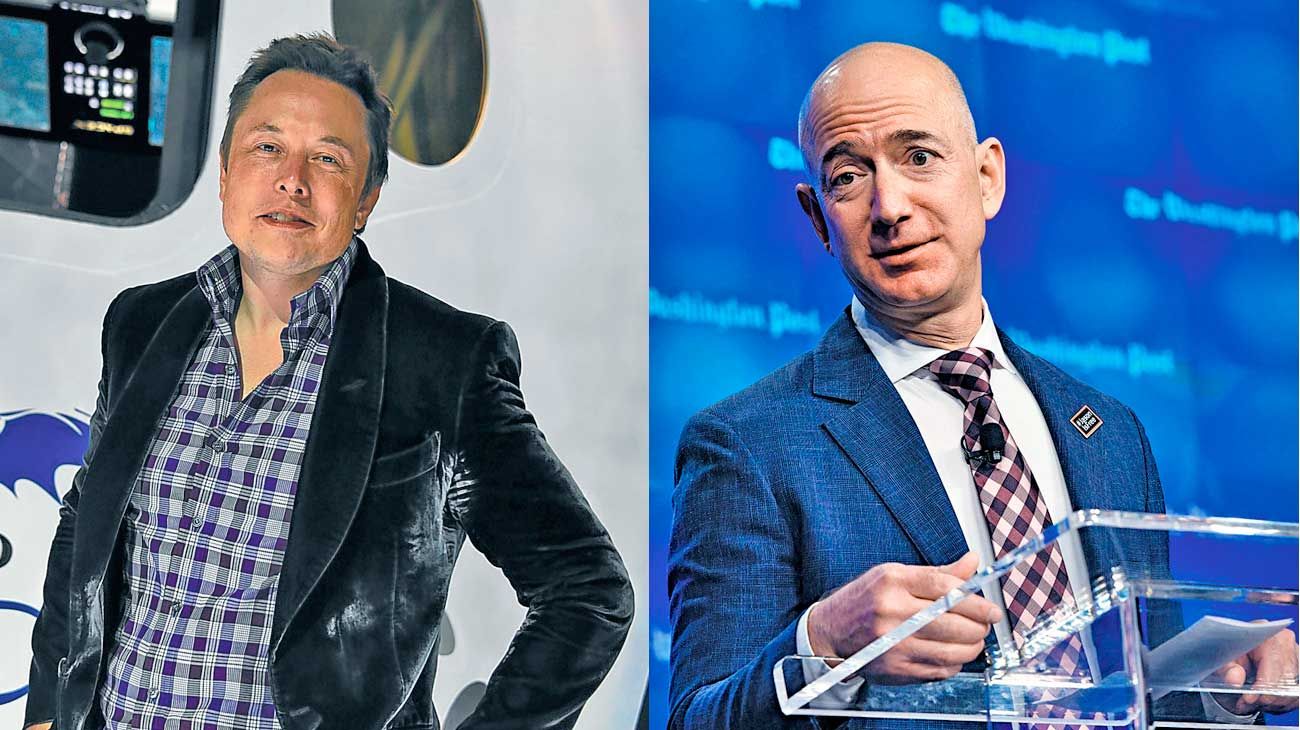 Musk y Bezos compiten en la NASA para llegar a la Luna