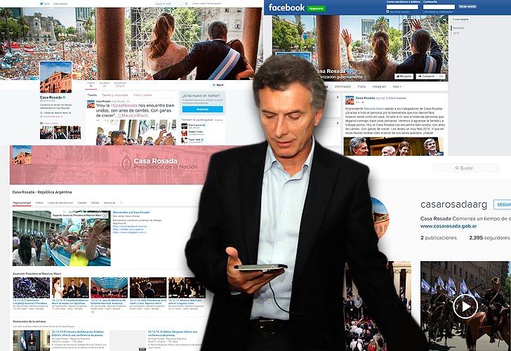 Macri estrenó los nuevos perfiles de redes sociales de Casa Rosada